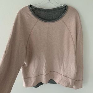 Lululemon reversible crew neck sweatshirt
